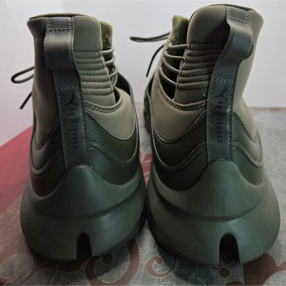 PUMA X FENTY RHIANNA HI TRAINER CYPRESS GREEN SIZE 11 US - Picture 3 of 9